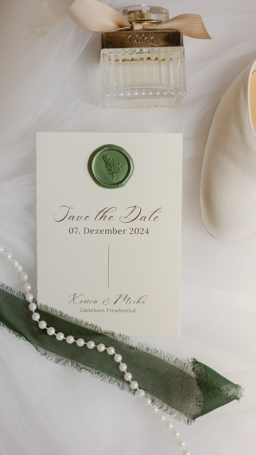 Freiberuflicher Trauerredner – Hochzeitskarte